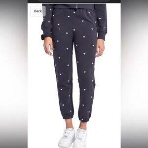 Splendid Women's Sundown Playa Embroidered French Terry Jogger Pant.